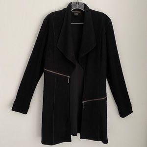 Black Boucle cardigan jacket